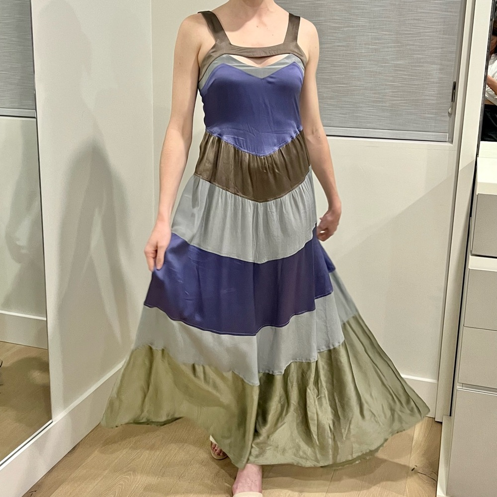 Silk maxi dress